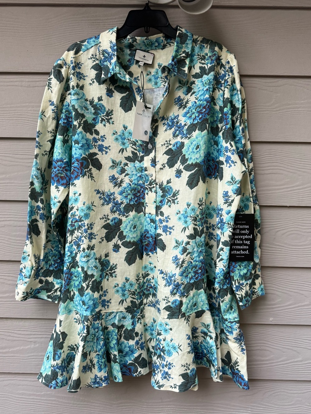 NWT Tuckernuck Zinnia Floral Callahan Linen Dress - Picture 7 of 15